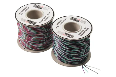 Jumper Wire 4x0.5 mm, 100 m, white / red / turquoise / violet (R21095-04-RT)