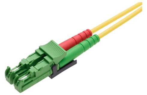 Patch Cord E-2000™-Compact APC - E-2000™-Compact APC, green/green, G.652.D + G.657.A1, C/1, F8 2.7x5.5mm, 5 m (R303361)