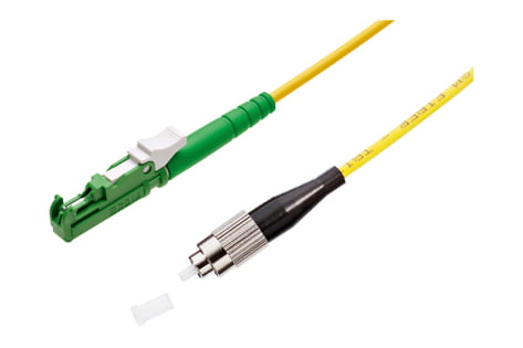 Patch cord FO, E-2000-Simplex APC 8° Grade C - FC-Simplex APC 8° Grade  C, Singlemode OS2 G.652.D, Simplex 3.0mm, Eca (LSZH), 3m (R303654)