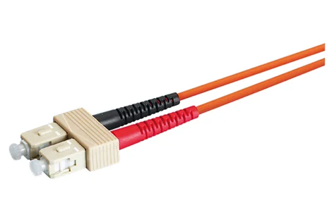 Patch cord FO, SC-Duplex PC/UPC Grade Bm - SC-Duplex PC/UPC Grade Bm,  Multimode OM2 (G50), Duplex Figur 8 (2.7 x 5.6), Eca (LSZH),1m (R303980)