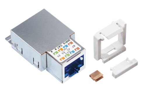 Connection Module Cat. 6, 1xRJ45/s, Snap-in, 10x (R304373)