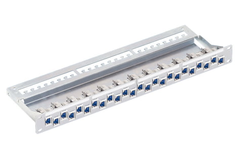 19" 1U ST Patch Panel 24xRJ45/s, Cat. 6, gray, fully populated (R305120)
