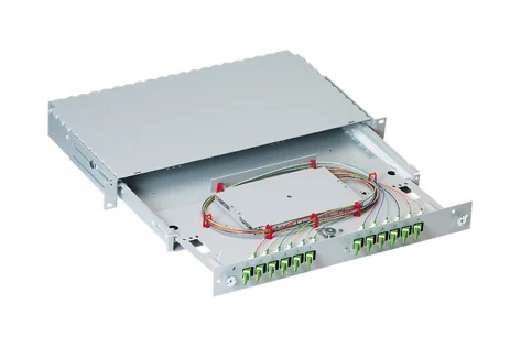 19" 1U UniRack 12xE-2000™ G.652.D, APC, ceramic, C/1, 45° left (R308473)
