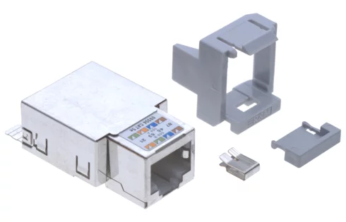 Connection Module Cat. 5e, 1xRJ45/s, Snap-in, 100x (R308731)