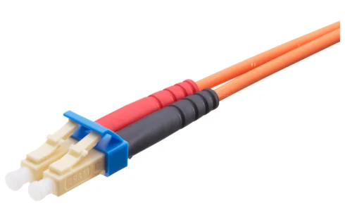 Patch cord FO, LC-Duplex PC/UPC Grade Bm - LC-Duplex PC/UPC Grade Bm,  Multimode OM1 (G62.5), Duplex Figur 8 (2.0 x 4.2), Eca (LSZH), 5m (R308928)
