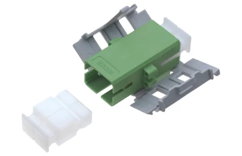 Adapter SC-RJ APC, green, ceramic SM, C, Snap-in (R318278)