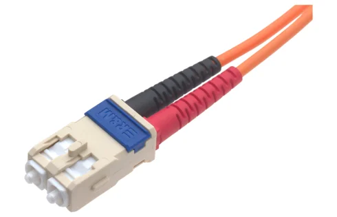 Patch cord FO, SC-RJ PC/UPC Grade Bm - SC-RJ PC/UPC Grade Bm, Multimode  OM1 (G62.5), Duplex Figur 8 (2.7 x 5.6), Eca (LSZH), 1m (R319971)