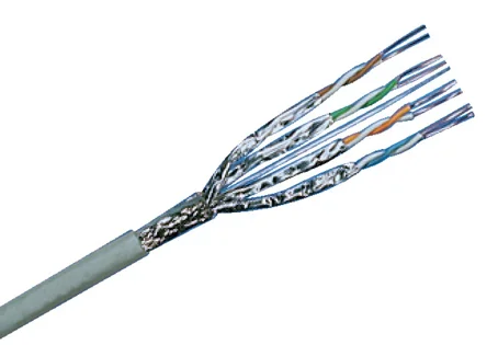 Siamese Cable Cat. 7, S/FTP, 2x4P, 1000 MHz, LSFRZH,grey,Dca, 500 m (R35061)
