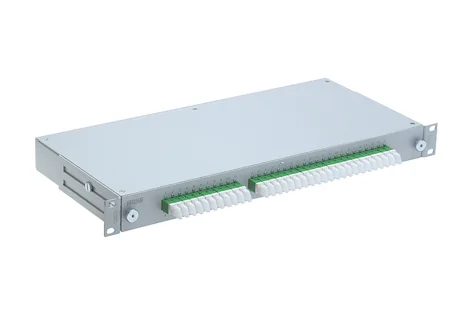 19" 1U SplitterBox, 11* 1x2, E-2000™ G.652.D, APC ceramic, C/1 (R500587)