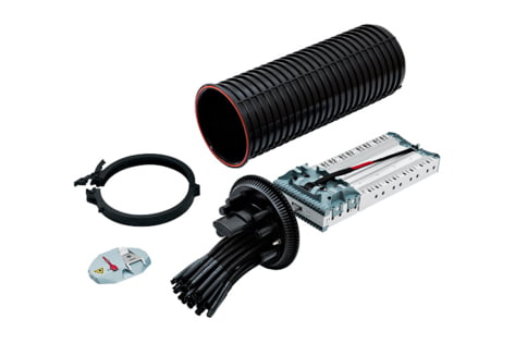 Splice Closure SCM, 1152 splices, 1xoval 6xfix 24xflex (R509601)