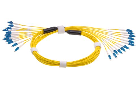 Trunk Cable, 24fibers, LC PC - LC PC, G.652.D, C/2, LSZH, 30 m (R511940)