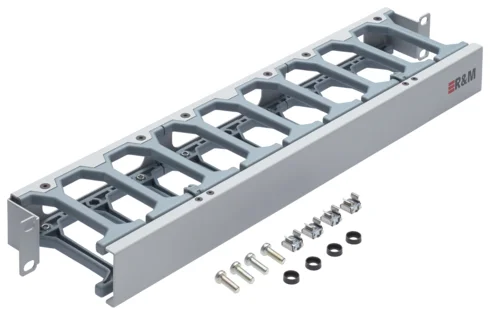19" HD Cable Management 1U, 075 OFR, open, staggered, gray (R795628)