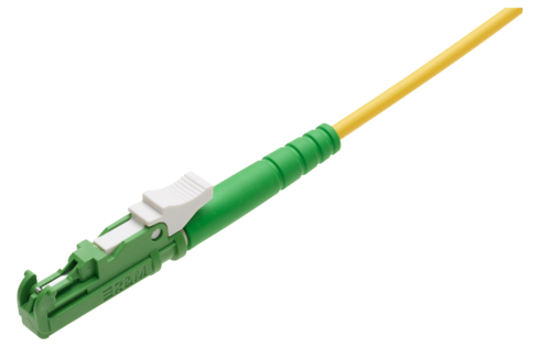Patch cord FO, E-2000-Simplex APC 8° Grade C - E-2000-Simplex APC 8°  Grade C, Singlemode OS2 G.657.A2, Simplex 3.0mm, Eca (LSZH), 5m (R802905)