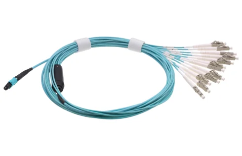 Harness Cable, 12fibers, MTP12-female PC - LC PC 12x, OM3, OFNP, 30 m (R804146)
