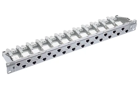 19" 1U PC Patch Panel 24xRJ45/s, Cat. 6, gray, fully populated (R812474)