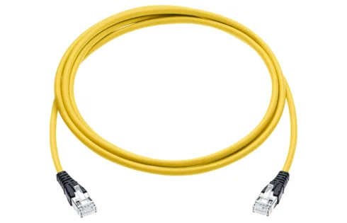 Patch Cord EL Cat. 6, U/FTP, 4P, LSZH, yellow, RJ45/s-RJ45/s, 1.0 m (R820305)