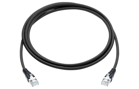 Patch Cord EL Cat. 6A, U/FTP, 4P, LSZH, black, RJ45/s-RJ45/s, 2.0 m (R820382)
