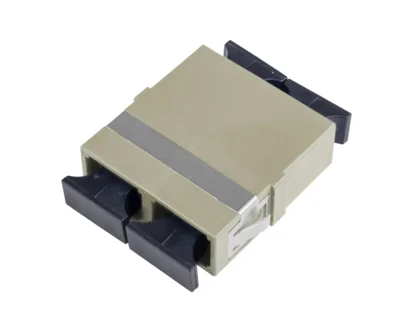 Adapter SC-Duplex PC, beige, ceramic MM, M, flangeless (R821235)