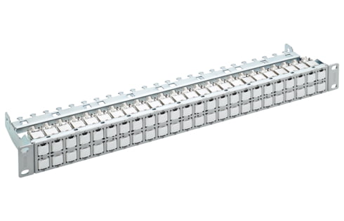 19 1U Patch Panel HD ELISO 48xRJ45/s, Cat. 6A EL, grey (R837964