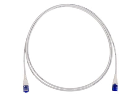 R&MthinLine Patch Cord Cat. 6, U/UTP, 4P, LSZH, gray, RJ45/u- RJ45/u, 0.3m (R863852)