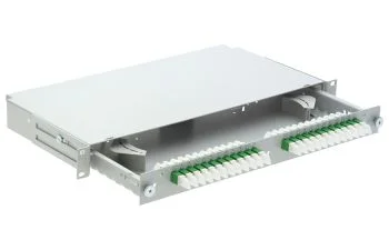 19" 1U FibereasyRack 24xE-2000™ singlemode, APC, ceramic, mech. code 3 (R309794)