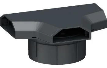 Cable Passage, Ø95, with FLEXkanal T-Piece, bk (R450906)